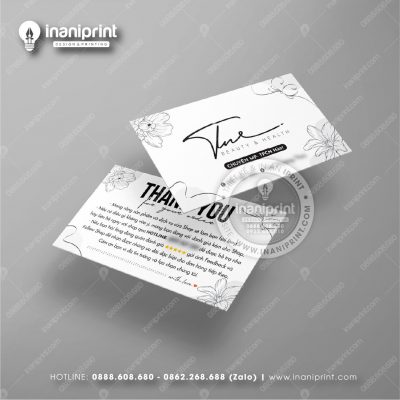 Mẫu Card Visit Spa, Name Card Tiệm Spa, Danh Thiếp Spa Đẹp Giá Rẻ