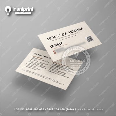 Mẫu Card Visit Spa, Name Card Tiệm Spa, Danh Thiếp Spa Đẹp Giá Rẻ