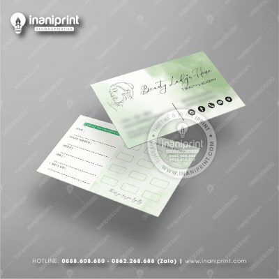 Mẫu Card Visit Spa, Name Card Tiệm Spa, Danh Thiếp Spa Đẹp Giá Rẻ