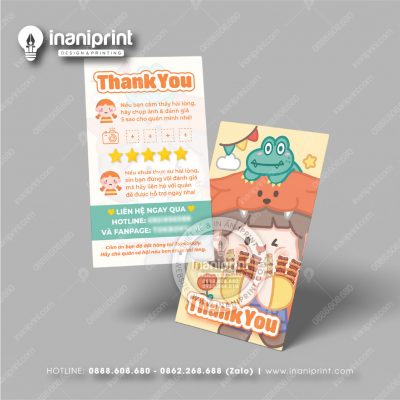 Mẫu Card Visit Shop Ăn Vặt, Name Card Tiệm Tiệm Ăn Vặt, Danh Thiếp Quán Ăn Vặt Đẹp Giá Rẻ