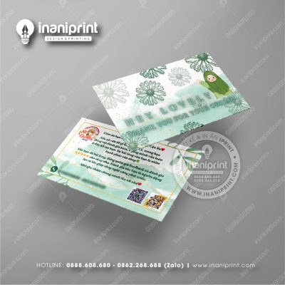 Mẫu Card Visit Shop Ăn Vặt, Name Card Tiệm Tiệm Ăn Vặt, Danh Thiếp Quán Ăn Vặt Đẹp Giá Rẻ