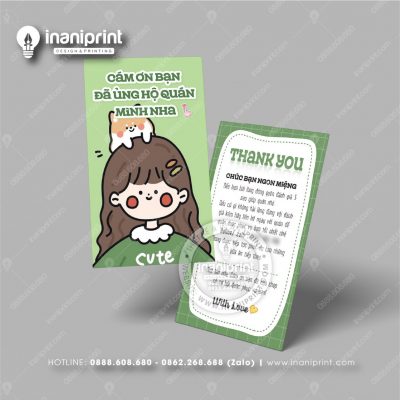 Mẫu Card Visit Shop Ăn Vặt, Name Card Tiệm Tiệm Ăn Vặt, Danh Thiếp Quán Ăn Vặt Đẹp Giá Rẻ