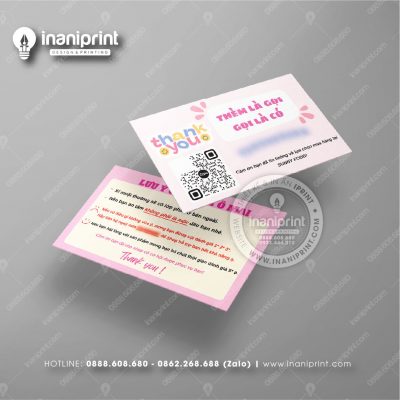 Mẫu Card Visit Shop Ăn Vặt, Name Card Tiệm Tiệm Ăn Vặt, Danh Thiếp Quán Ăn Vặt Đẹp Giá Rẻ