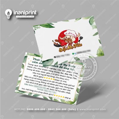 Mẫu Card Visit Shop Ăn Vặt, Name Card Tiệm Tiệm Ăn Vặt, Danh Thiếp Quán Ăn Vặt Đẹp Giá Rẻ