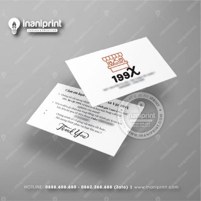 Mẫu Card Visit Shop Ăn Vặt, Name Card Tiệm Tiệm Ăn Vặt, Danh Thiếp Quán Ăn Vặt Đẹp Giá Rẻ