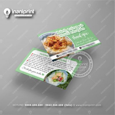 Mẫu Card Visit Shop Ăn Vặt, Name Card Tiệm Tiệm Ăn Vặt, Danh Thiếp Quán Ăn Vặt Đẹp Giá Rẻ