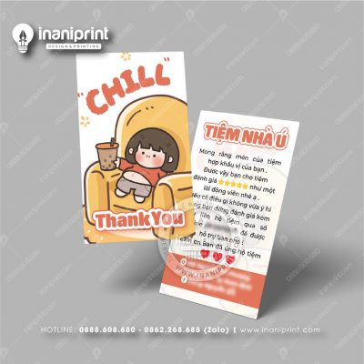 Mẫu Card Visit Shop Ăn Vặt, Name Card Tiệm Tiệm Ăn Vặt, Danh Thiếp Quán Ăn Vặt Đẹp Giá Rẻ