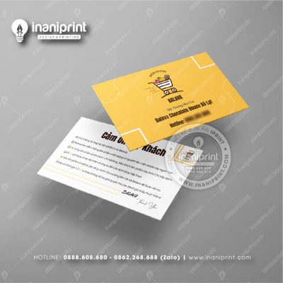 Mẫu Card Visit Shop Ăn Vặt, Name Card Tiệm Tiệm Ăn Vặt, Danh Thiếp Quán Ăn Vặt Đẹp Giá Rẻ