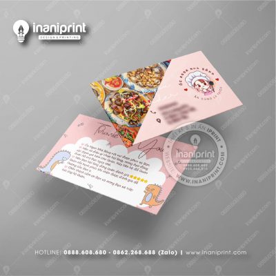 Mẫu Card Visit Shop Ăn Vặt, Name Card Tiệm Tiệm Ăn Vặt, Danh Thiếp Quán Ăn Vặt Đẹp Giá Rẻ