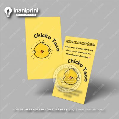 Mẫu Card Visit Shop Ăn Vặt, Name Card Tiệm Tiệm Ăn Vặt, Danh Thiếp Quán Ăn Vặt Đẹp Giá Rẻ