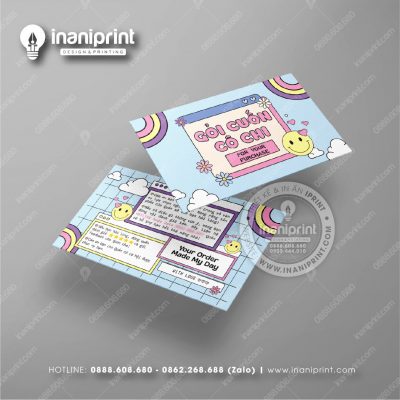 Mẫu Card Visit Shop Ăn Vặt, Name Card Tiệm Tiệm Ăn Vặt, Danh Thiếp Quán Ăn Vặt Đẹp Giá Rẻ