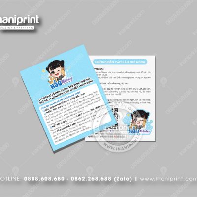 Mẫu Card Visit Shop Ăn Vặt, Name Card Tiệm Tiệm Ăn Vặt, Danh Thiếp Quán Ăn Vặt Đẹp Giá Rẻ