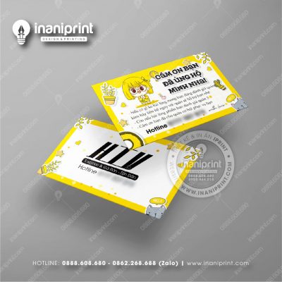 Mẫu Card Visit Shop Ăn Vặt, Name Card Tiệm Tiệm Ăn Vặt, Danh Thiếp Quán Ăn Vặt Đẹp Giá Rẻ