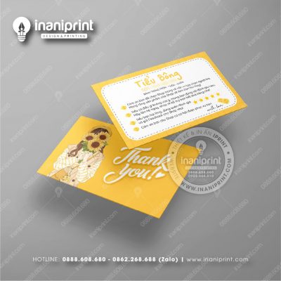 Mẫu Card Visit Shop Ăn Vặt, Name Card Tiệm Tiệm Ăn Vặt, Danh Thiếp Quán Ăn Vặt Đẹp Giá Rẻ
