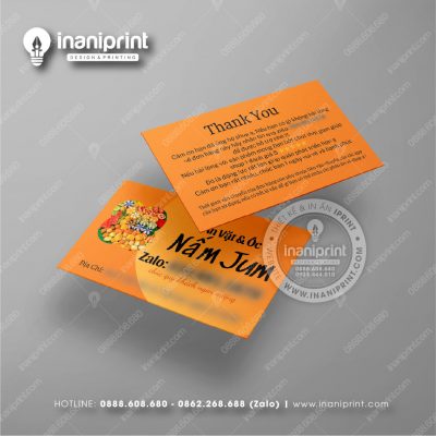 Mẫu Card Visit Shop Ăn Vặt, Name Card Tiệm Tiệm Ăn Vặt, Danh Thiếp Quán Ăn Vặt Đẹp Giá Rẻ