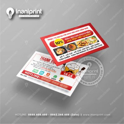Mẫu Card Visit Shop Ăn Vặt, Name Card Tiệm Tiệm Ăn Vặt, Danh Thiếp Quán Ăn Vặt Đẹp Giá Rẻ