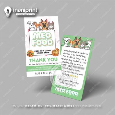 Mẫu Card Visit Shop Ăn Vặt, Name Card Tiệm Tiệm Ăn Vặt, Danh Thiếp Quán Ăn Vặt Đẹp Giá Rẻ