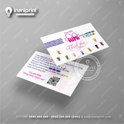 Mẫu Card Visit Quán Trà Sữa, Name Card Tiệm Trà Sữa, Danh Thiếp Quán Trà Sữa Đẹp Giá Rẻ