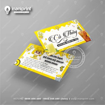 Mẫu Card Visit Quán Trà Sữa, Name Card Tiệm Trà Sữa, Danh Thiếp Quán Trà Sữa Đẹp Giá Rẻ
