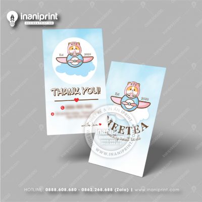 Mẫu Card Visit Quán Trà Sữa, Name Card Tiệm Trà Sữa, Danh Thiếp Quán Trà Sữa Đẹp Giá Rẻ