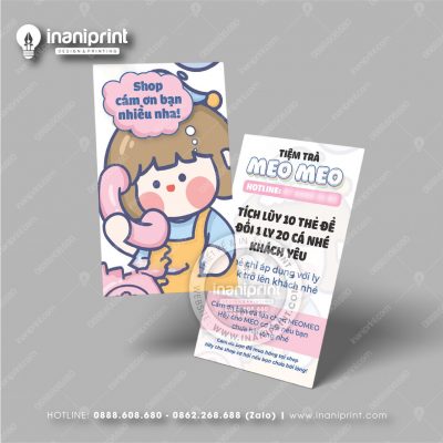 Mẫu Card Visit Quán Trà Sữa, Name Card Tiệm Trà Sữa, Danh Thiếp Quán Trà Sữa Đẹp Giá Rẻ