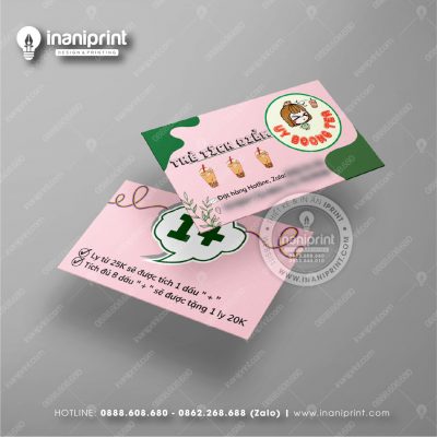 Mẫu Card Visit Quán Trà Sữa, Name Card Tiệm Trà Sữa, Danh Thiếp Quán Trà Sữa Đẹp Giá Rẻ