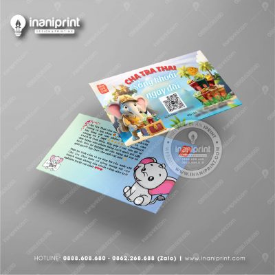 Mẫu Card Visit Quán Trà Sữa, Name Card Tiệm Trà Sữa, Danh Thiếp Quán Trà Sữa Đẹp Giá Rẻ