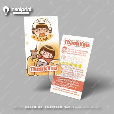 Mẫu Card Visit Quán Trà Sữa, Name Card Tiệm Trà Sữa, Danh Thiếp Quán Trà Sữa Đẹp Giá Rẻ