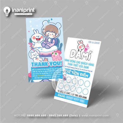 Mẫu Card Visit Quán Trà Sữa, Name Card Tiệm Trà Sữa, Danh Thiếp Quán Trà Sữa Đẹp Giá Rẻ