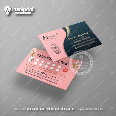 Mẫu Card Visit Quán Trà Sữa, Name Card Tiệm Trà Sữa, Danh Thiếp Quán Trà Sữa Đẹp Giá Rẻ