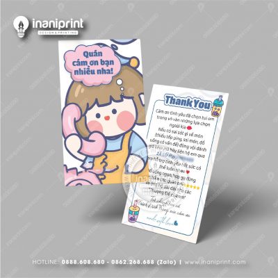 Mẫu Card Visit Quán Trà Sữa, Name Card Tiệm Trà Sữa, Danh Thiếp Quán Trà Sữa Đẹp Giá Rẻ