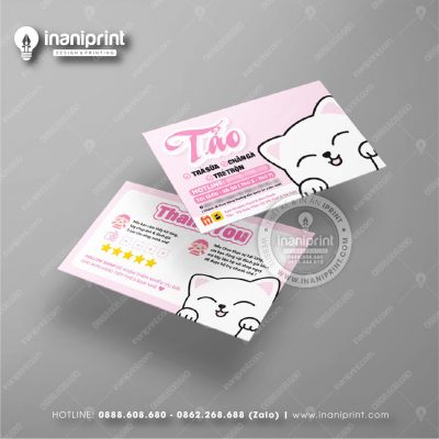Mẫu Card Visit Quán Trà Sữa, Name Card Tiệm Trà Sữa, Danh Thiếp Quán Trà Sữa Đẹp Giá Rẻ