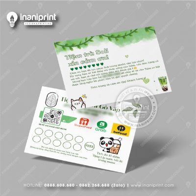 Mẫu Card Visit Quán Trà Sữa, Name Card Tiệm Trà Sữa, Danh Thiếp Quán Trà Sữa Đẹp Giá Rẻ