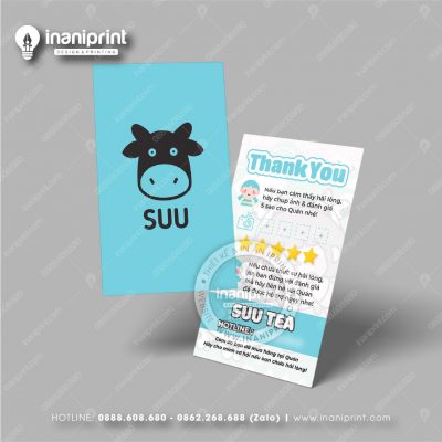 Mẫu Card Visit Quán Trà Sữa, Name Card Tiệm Trà Sữa, Danh Thiếp Quán Trà Sữa Đẹp Giá Rẻ